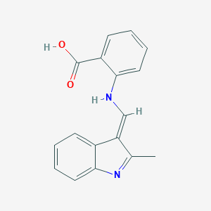 2-[[(E)-(2-methylindol-3-ylidene)methyl]amino]benzoic acid