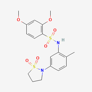 N-(5-(1,1-dioxidoisothiazolidin-2-yl)-2-methylphenyl)-2,4-dimethoxybenzenesulfonamide