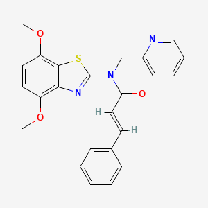 N-(4,7-dimethoxybenzo[d]thiazol-2-yl)-N-(pyridin-2-ylmethyl)cinnamamide