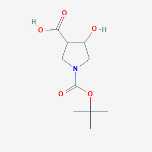 1-[(tert-Butoxy)carbonyl]-4-hydroxypyrrolidine-3-carboxylic acid