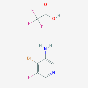 molecular formula C7H5BrF4N2O2 B2896997 4-Bromo-5-fluoropyridin-3-amine;2,2,2-trifluoroacetic acid CAS No. 2418642-23-4