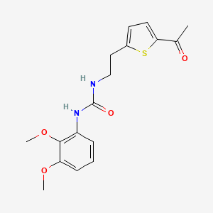 molecular formula C17H20N2O4S B2896999 1-(2-(5-乙酰噻吩-2-基)乙基)-3-(2,3-二甲氧基苯基)脲 CAS No. 2034494-02-3