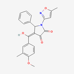 3-hydroxy-4-(4-methoxy-3-methylbenzoyl)-1-(5-methylisoxazol-3-yl)-5-phenyl-1H-pyrrol-2(5H)-one