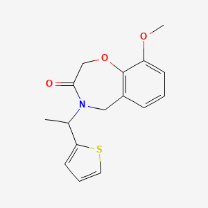 9-methoxy-4-[1-(2-thienyl)ethyl]-4,5-dihydro-1,4-benzoxazepin-3(2H)-one