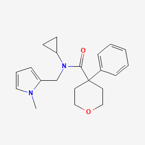 N-cyclopropyl-N-((1-methyl-1H-pyrrol-2-yl)methyl)-4-phenyltetrahydro-2H-pyran-4-carboxamide