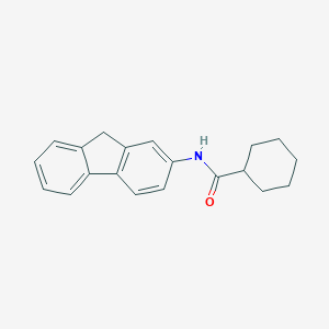 molecular formula C20H21NO B289701 N-(9H-fluoren-2-yl)cyclohexanecarboxamide 