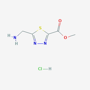 Methyl 5-(aminomethyl)-1,3,4-thiadiazole-2-carboxylate;hydrochloride