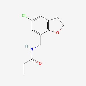 N-[(5-Chloro-2,3-dihydro-1-benzofuran-7-yl)methyl]prop-2-enamide