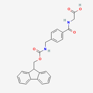 2-[[4-[(9H-Fluoren-9-ylmethoxycarbonylamino)methyl]benzoyl]amino]acetic acid