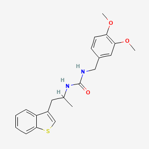 1-(1-(Benzo[b]thiophen-3-yl)propan-2-yl)-3-(3,4-dimethoxybenzyl)urea