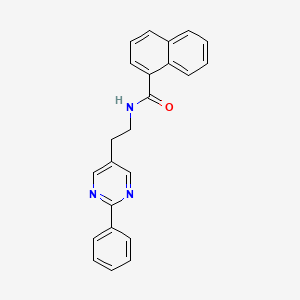 molecular formula C23H19N3O B2897021 N-(2-(2-phenylpyrimidin-5-yl)ethyl)-1-naphthamide CAS No. 2034512-81-5