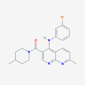 N-(4-fluorobenzyl)-4-(6-morpholin-4-ylpyridazin-3-yl)benzamide