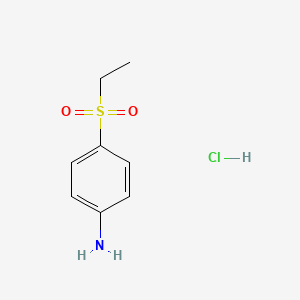 molecular formula C8H12ClNO2S B2897036 4-(Ethanesulfonyl)aniline hydrochloride CAS No. 879685-29-7