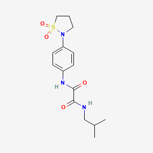 N1-(4-(1,1-dioxidoisothiazolidin-2-yl)phenyl)-N2-isobutyloxalamide
