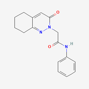 molecular formula C16H17N3O2 B2897039 2-(3-氧代-5,6,7,8-四氢环辛并[b]吡啶-2(3H)-基)-N-苯基乙酰胺 CAS No. 933027-76-0