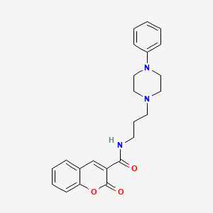 2-oxo-N-(3-(4-phenylpiperazin-1-yl)propyl)-2H-chromene-3-carboxamide