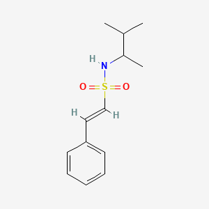B2897056 (E)-N-(3-methylbutan-2-yl)-2-phenylethenesulfonamide CAS No. 1331594-15-0