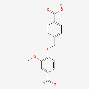 4-[(4-Formyl-2-methoxyphenoxy)methyl]benzoic acid
