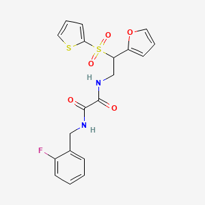 N-(2-fluorobenzyl)-N'-[2-(2-furyl)-2-(2-thienylsulfonyl)ethyl]ethanediamide