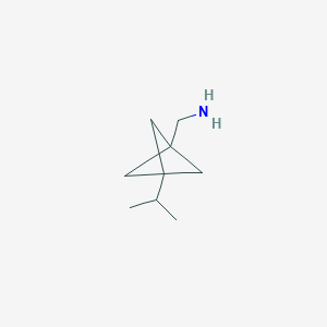 molecular formula C9H17N B2897063 (3-Propan-2-yl-1-bicyclo[1.1.1]pentanyl)methanamine CAS No. 2287318-15-2