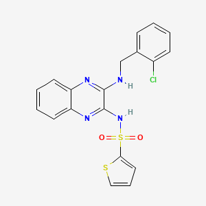 N-[3-[(2-chlorophenyl)methylamino]quinoxalin-2-yl]thiophene-2-sulfonamide