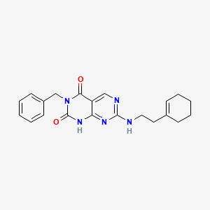 3-benzyl-7-((2-(cyclohex-1-en-1-yl)ethyl)amino)pyrimido[4,5-d]pyrimidine-2,4(1H,3H)-dione