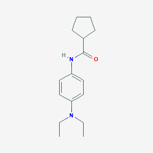 molecular formula C16H24N2O B289707 N-[4-(diethylamino)phenyl]cyclopentanecarboxamide 