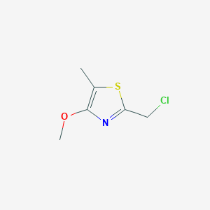 molecular formula C6H8ClNOS B2897072 2-(Chloromethyl)-4-methoxy-5-methyl-1,3-thiazole CAS No. 2137630-84-1