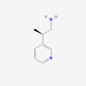 molecular formula C8H12N2 B2897074 (2R)-2-Pyridin-3-ylpropan-1-amine CAS No. 2248175-10-0