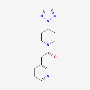 1-(4-(2H-1,2,3-triazol-2-yl)piperidin-1-yl)-2-(pyridin-3-yl)ethanone