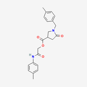 [2-(4-Methylanilino)-2-oxoethyl] 1-[(4-methylphenyl)methyl]-5-oxopyrrolidine-3-carboxylate