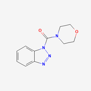 molecular formula C11H12N4O2 B2897104 1-(morpholine-4-carbonyl)-1H-1,2,3-benzotriazole CAS No. 190511-45-6