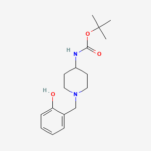 molecular formula C17H26N2O3 B2897112 tert-Butyl 1-(2-hydroxybenzyl)piperidin-4-ylcarbamate CAS No. 1286265-38-0
