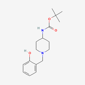 molecular formula C17H26N2O3 B2897112 叔丁基1-(2-羟基苄基)哌啶-4-基氨基甲酸酯 CAS No. 1286265-38-0