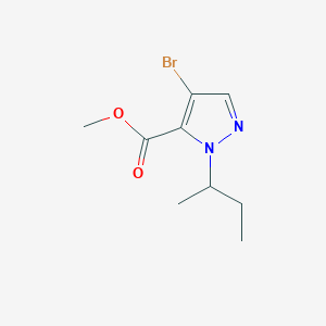 molecular formula C9H13BrN2O2 B2897116 methyl 4-bromo-1-sec-butyl-1H-pyrazole-5-carboxylate CAS No. 1856032-59-1