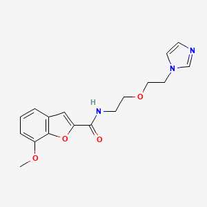 N-(2-(2-(1H-imidazol-1-yl)ethoxy)ethyl)-7-methoxybenzofuran-2-carboxamide