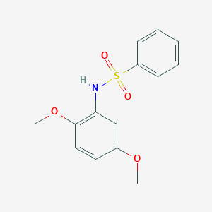 molecular formula C14H15NO4S B289713 N-(2,5-dimethoxyphenyl)benzenesulfonamide 
