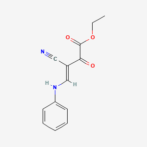 Ethyl 4-anilino-3-cyano-2-oxo-3-butenoate