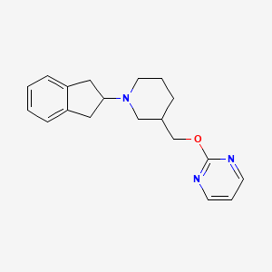 2-[[1-(2,3-Dihydro-1H-inden-2-yl)piperidin-3-yl]methoxy]pyrimidine