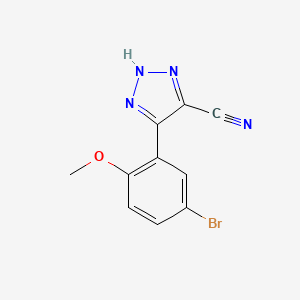 4-(5-Bromo-2-methoxyphenyl)-1H-1,2,3-triazole-5-carbonitrile