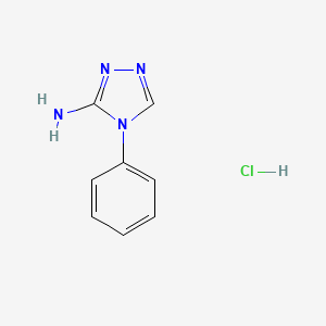 molecular formula C8H9ClN4 B2897137 4-苯基-4H-1,2,4-三唑-3-胺盐酸盐 CAS No. 1803587-90-7