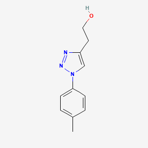 molecular formula C11H13N3O B2897139 2-(1-(对甲苯基)-1H-1,2,3-三唑-4-基)乙醇 CAS No. 1247808-03-2