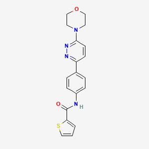 molecular formula C19H18N4O2S B2897142 N-(4-(6-morpholinopyridazin-3-yl)phenyl)thiophene-2-carboxamide CAS No. 899746-09-9