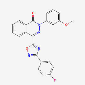 4-[3-(4-fluorophenyl)-1,2,4-oxadiazol-5-yl]-2-(3-methoxyphenyl)phthalazin-1(2H)-one