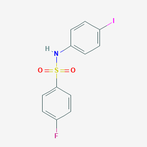 4-fluoro-N-(4-iodophenyl)benzenesulfonamide