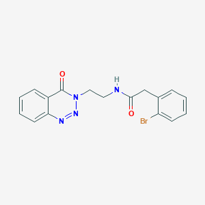 2-(2-bromophenyl)-N-(2-(4-oxobenzo[d][1,2,3]triazin-3(4H)-yl)ethyl)acetamide