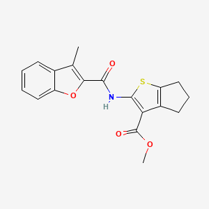 methyl 2-{[(3-methyl-1-benzofuran-2-yl)carbonyl]amino}-5,6-dihydro-4H-cyclopenta[b]thiophene-3-carboxylate