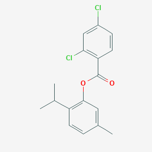 molecular formula C17H16Cl2O2 B289720 2-Isopropyl-5-methylphenyl 2,4-dichlorobenzoate 