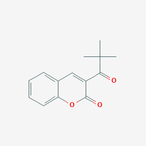 molecular formula C14H14O3 B289722 3-(2,2-Dimethylpropanoyl)chromen-2-one CAS No. 60211-71-4