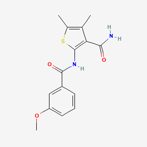 2-(3-Methoxybenzamido)-4,5-dimethylthiophene-3-carboxamide